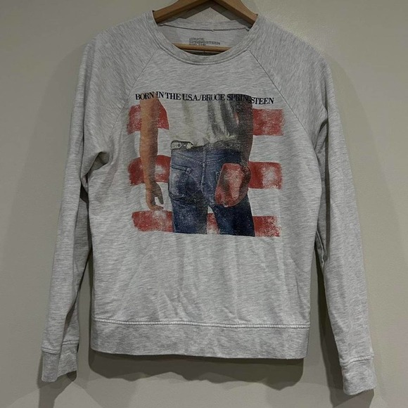 Gray Bruce Springsteen Graphic Sweatshirt - Picture 1 of 3